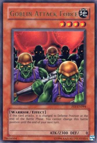 Goblin Attack Force trading card from Pharaoh's Servant (Worldwide English) Goblin Attack Force - Pharaoh's Servant (Worldwide English) YuGiOh trading card