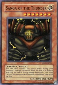 Sanga of the Thunder - Metal Raiders (Worldwide English) (MRD-EN) #MRD-EN025 - Super Rare YuGiOh Trading Card