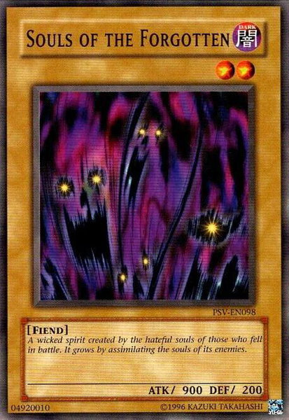 Souls of the Forgotten trading card from Pharaoh's Servant (Worldwide English) Souls of the Forgotten - Pharaoh's Servant (Worldwide English) YuGiOh trading card