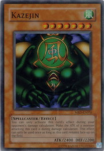 Kazejin - Metal Raiders (Worldwide English) (MRD-EN) #MRD-EN026 - Super Rare YuGiOh Trading Card