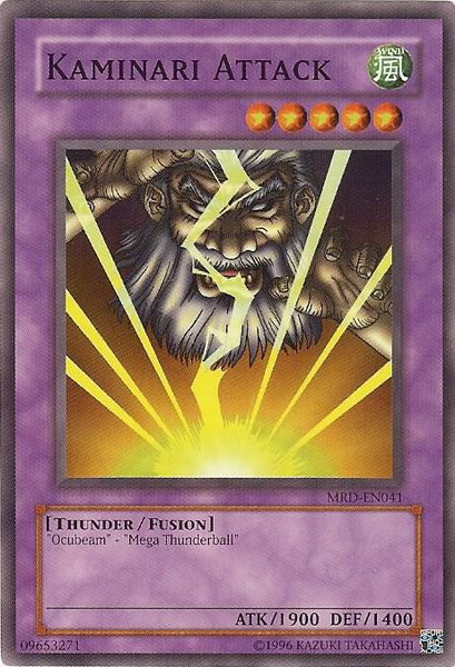 Kaminari Attack trading card from Metal Raiders (Worldwide English) Kaminari Attack - Metal Raiders (Worldwide English) YuGiOh trading card