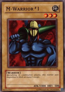 M-Warrior #1 - Legend of Blue Eyes White Dragon (Worldwide English) (LOB-EN) #LOB-EN076 - Common / Short Print YuGiOh Trading Card