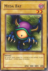 Meda Bat - Legend of Blue Eyes White Dragon (Worldwide English) (LOB-EN) #LOB-EN083 - Common / Short Print YuGiOh Trading Card