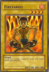 Fireyarou - Legend of Blue Eyes White Dragon (Worldwide English) (LOB-EN) #LOB-EN085 - Common / Short Print YuGiOh Trading Card