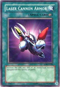 Laser Cannon Armor - Legend of Blue Eyes White Dragon (Worldwide English) (LOB-EN) #LOB-EN089 - Common / Short Print YuGiOh Trading Card
