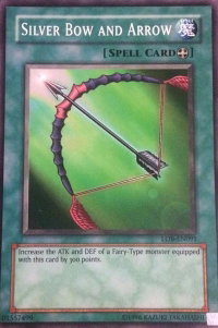 Silver Bow and Arrow - Legend of Blue Eyes White Dragon (Worldwide English) (LOB-EN) #LOB-EN091 - Common / Short Print YuGiOh Trading Card