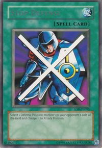 Stop Defense - Legend of Blue Eyes White Dragon (Worldwide English) (LOB-EN) #LOB-EN095 - Rare YuGiOh Trading Card