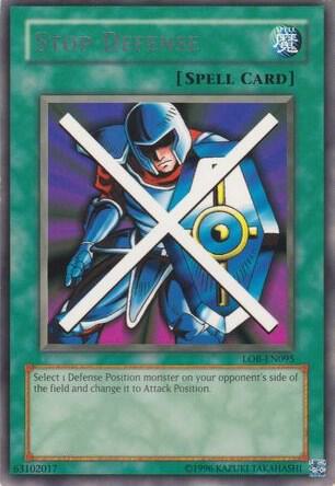 Stop Defense trading card from Legend of Blue Eyes White Dragon (Worldwide English) Stop Defense - Legend of Blue Eyes White Dragon (Worldwide English) YuGiOh trading card