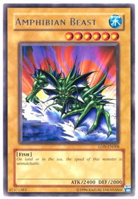 Amphibian Beast - Labyrinth of Nightmare (Worldwide English) (LON-EN) #LON-EN008 - Rare YuGiOh Trading Card