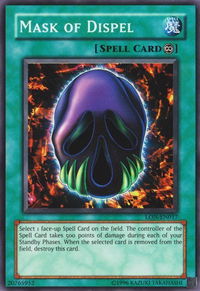 Mask of Dispel - Labyrinth of Nightmare (Worldwide English) (LON-EN) #LON-EN017 - Super Rare YuGiOh Trading Card