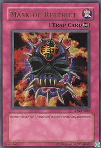 Mask of Restrict - Labyrinth of Nightmare (Worldwide English) (LON-EN) #LON-EN018 - Ultra Rare YuGiOh Trading Card
