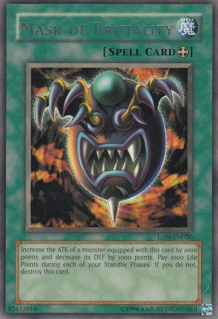 Mask of Brutality - Labyrinth of Nightmare (Worldwide English) YuGiOh trading card