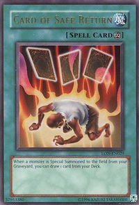 Card of Safe Return - Labyrinth of Nightmare (Worldwide English) (LON-EN) #LON-EN029 - Ultra Rare YuGiOh Trading Card
