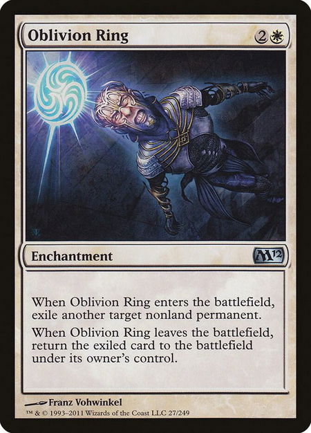 Oblivion Ring - Magic 2012 (M12) Magic: The Gathering trading card