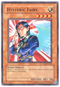Hysteric Fairy - Labyrinth of Nightmare (Worldwide English) (LON-EN) #LON-EN042 - Common / Short Print YuGiOh Trading Card