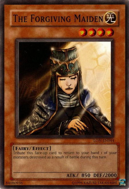 The Forgiving Maiden - Labyrinth of Nightmare (Worldwide English) YuGiOh trading card