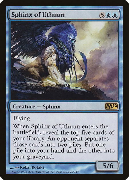 Sphinx of Uthuun - Magic 2012 (M12) Magic: The Gathering trading card