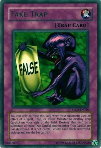 Fake Trap trading card from Metal Raiders (Worldwide English) Fake Trap - Metal Raiders (Worldwide English) YuGiOh trading card