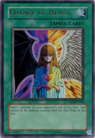 Change of Heart trading card from Metal Raiders (Worldwide English) Change of Heart - Metal Raiders (Worldwide English) YuGiOh trading card