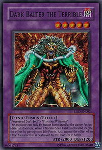Dark Balter the Terrible - Legacy of Darkness (Worldwide English) (LOD-EN) #LOD-EN002 - Super Rare YuGiOh Trading Card