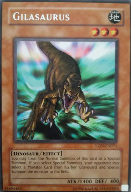 Gilasaurus - Labyrinth of Nightmare (Worldwide English) YuGiOh trading card