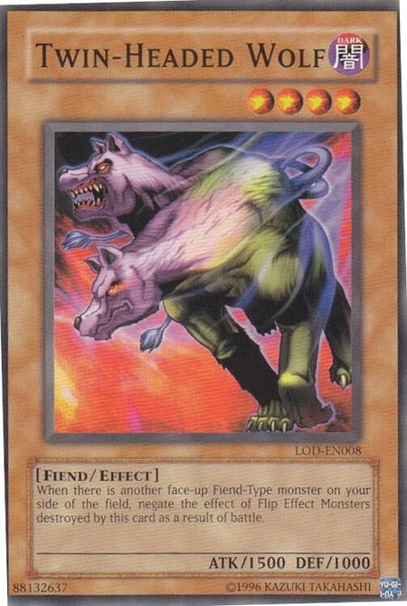Twin-Headed Wolf - Legacy of Darkness (Worldwide English) YuGiOh trading card
