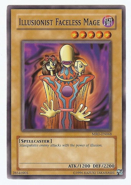 Illusionist Faceless Mage trading card from Metal Raiders (Worldwide English) Illusionist Faceless Mage - Metal Raiders (Worldwide English) YuGiOh trading card