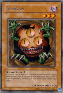 Sangan - Metal Raiders (Worldwide English) (MRD-EN) #MRD-EN069 - Rare YuGiOh Trading Card
