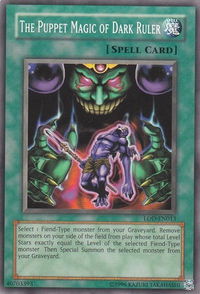 The Puppet Magic of Dark Ruler - Legacy of Darkness (Worldwide English) (LOD-EN) #LOD-EN013 - Common / Short Print YuGiOh Trading Card
