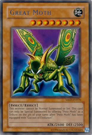 Great Moth trading card from Metal Raiders (Worldwide English) Great Moth - Metal Raiders (Worldwide English) YuGiOh trading card
