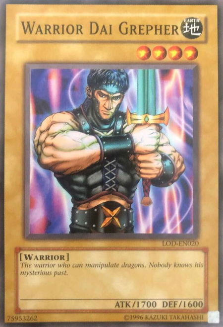 Warrior Dai Grepher - Legacy of Darkness (Worldwide English) YuGiOh trading card