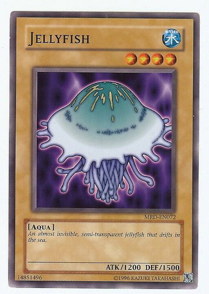 Jellyfish trading card from Metal Raiders (Worldwide English) Jellyfish - Metal Raiders (Worldwide English) YuGiOh trading card
