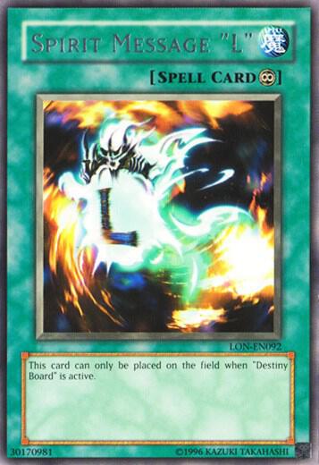 Spirit Message "L" - Labyrinth of Nightmare (Worldwide English) YuGiOh trading card