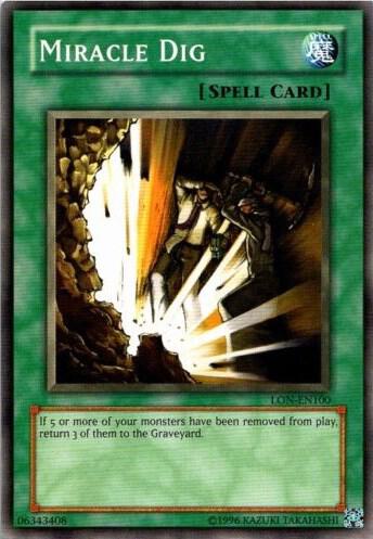 Miracle Dig - Labyrinth of Nightmare (Worldwide English) YuGiOh trading card