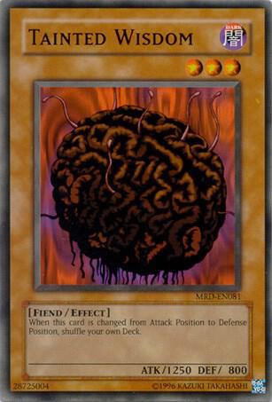 Tainted Wisdom trading card from Metal Raiders (Worldwide English) Tainted Wisdom - Metal Raiders (Worldwide English) YuGiOh trading card