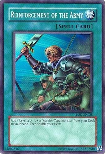Reinforcement of the Army - Legacy of Darkness (Worldwide English) YuGiOh trading card