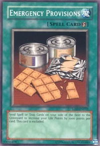 Emergency Provisions - Legacy of Darkness (Worldwide English) (LOD-EN) #LOD-EN033 - Common / Short Print YuGiOh Trading Card