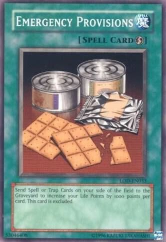 Emergency Provisions - Legacy of Darkness (Worldwide English) YuGiOh trading card