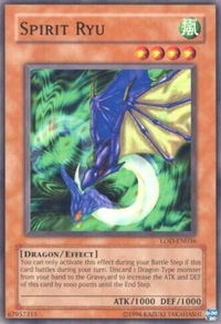Spirit Ryu - Legacy of Darkness (Worldwide English) (LOD-EN) #LOD-EN036 - Common / Short Print YuGiOh Trading Card