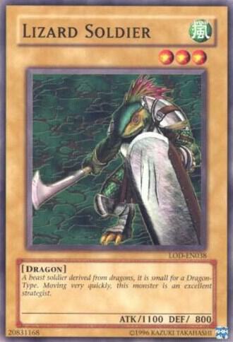 Lizard Soldier - Legacy of Darkness (Worldwide English) YuGiOh trading card