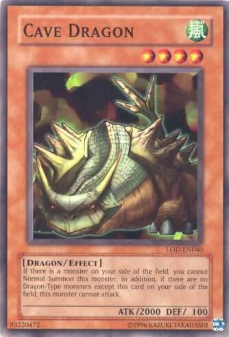 Cave Dragon trading card from Legacy of Darkness (Worldwide English) Cave Dragon - Legacy of Darkness (Worldwide English) YuGiOh trading card