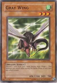 Gray Wing - Legacy of Darkness (Worldwide English) (LOD-EN) #LOD-EN041 - Common / Short Print YuGiOh Trading Card