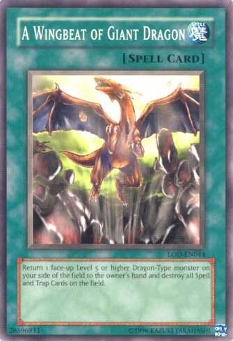 A Wingbeat of Giant Dragon - Legacy of Darkness (Worldwide English) YuGiOh trading card