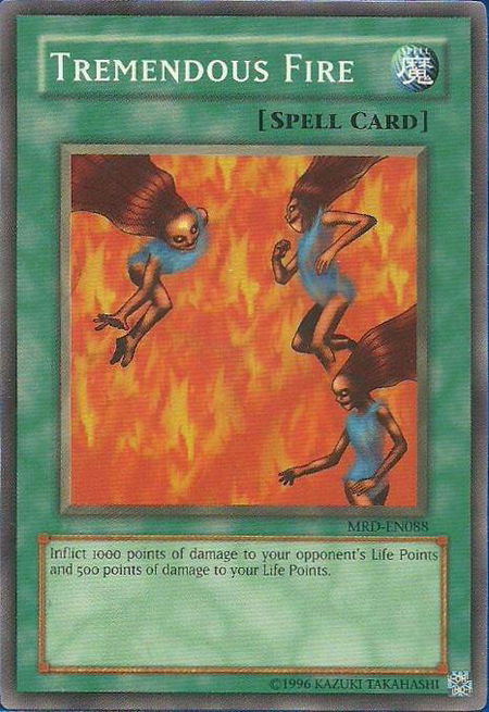 Tremendous Fire - Metal Raiders (Worldwide English) YuGiOh trading card