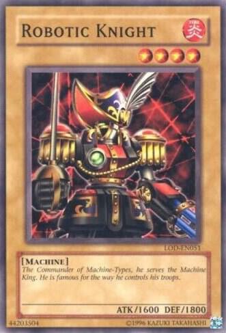 Robotic Knight trading card from Legacy of Darkness (Worldwide English) Robotic Knight - Legacy of Darkness (Worldwide English) YuGiOh trading card