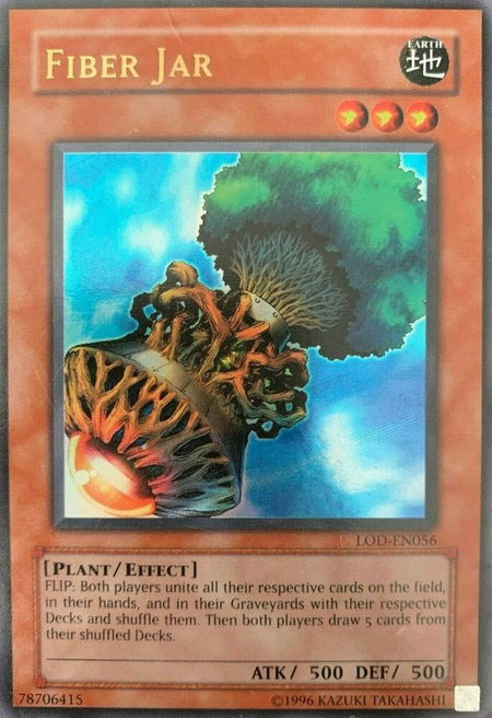 Fiber Jar trading card from Legacy of Darkness (Worldwide English) Fiber Jar - Legacy of Darkness (Worldwide English) YuGiOh trading card
