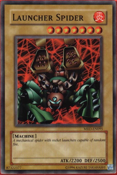 Launcher Spider trading card from Metal Raiders (Worldwide English) Launcher Spider - Metal Raiders (Worldwide English) YuGiOh trading card