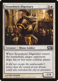 Stonehorn Dignitary - Magic 2012 (M12) (M12) #37 - Common Magic: The Gathering Trading Card