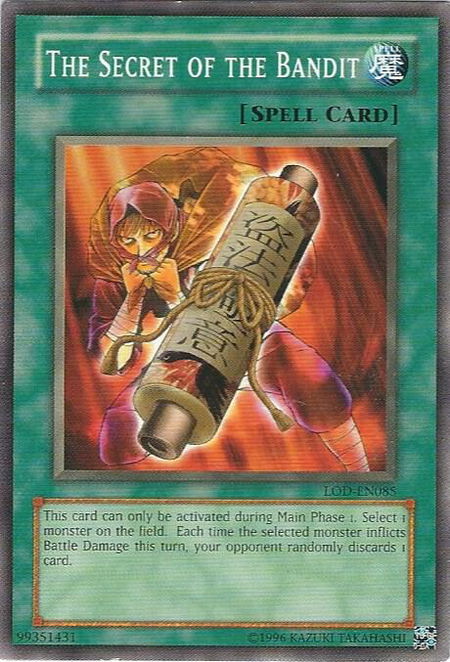 The Secret of the Bandit - Legacy of Darkness (Worldwide English) YuGiOh trading card