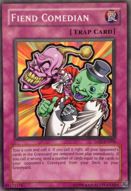 Fiend Comedian - Legacy of Darkness (Worldwide English) YuGiOh trading card